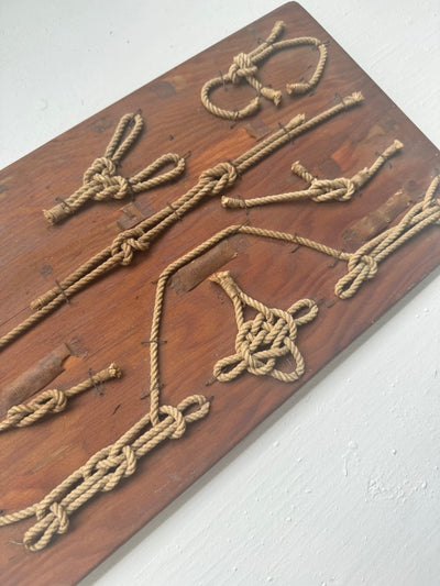 Vintage Sailor's Knot Board - Diamonds & Rust
