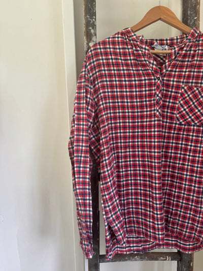 Vintage Ship ’n Shore Flannel Pop Over - Diamonds & Rust