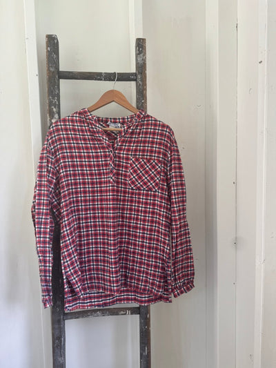 Vintage Ship ’n Shore Flannel Pop Over - Diamonds & Rust