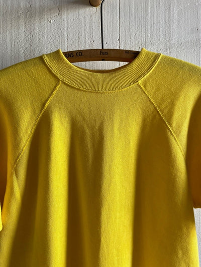 Vintage Short a sleeve Raglan Sweatshirt - Yellow - Diamonds & Rust