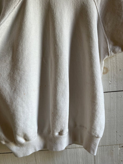 Vintage Short Sleeve Raglan Sweatshirt - White - Diamonds & Rust