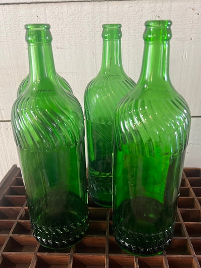 Vintage Simpson Springs Glass Bottle - Diamonds & Rust