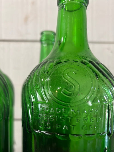 Vintage Simpson Springs Glass Bottle - Diamonds & Rust