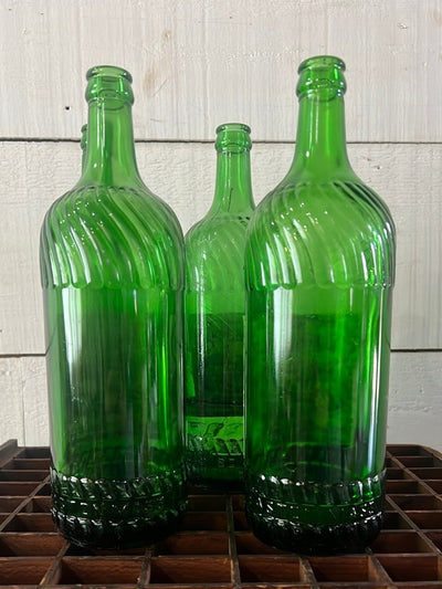 Vintage Simpson Springs Glass Bottle - Diamonds & Rust
