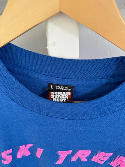 Vintage Ski Trek '90 Long Sleeve Tee Shirt - Diamonds & Rust