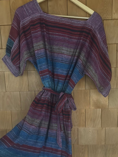 Vintage Striped Dress - Diamonds & Rust