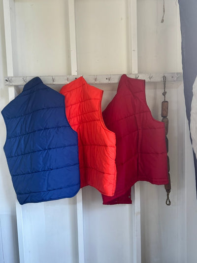 Vintage Swingster Down Vest - Red - Diamonds & Rust
