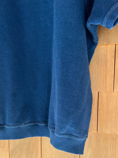 Vintage Warm Up Sweatshirt - Navy Blue - Diamonds & Rust