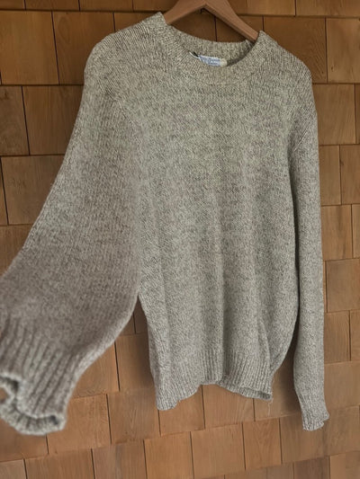 Vintage White Mountains Woolens Sweater - Oatmeal - Diamonds & Rust