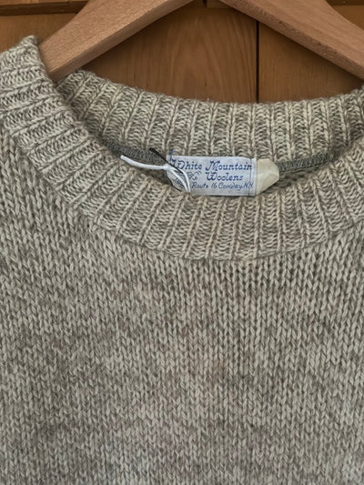 Vintage White Mountains Woolens Sweater - Oatmeal - Diamonds & Rust