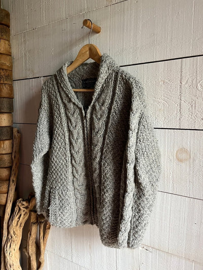 Vintage Wool Fishermen's Sweater - Diamonds & Rust