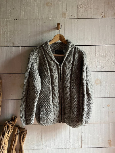 Vintage Wool Fishermen's Sweater - Diamonds & Rust