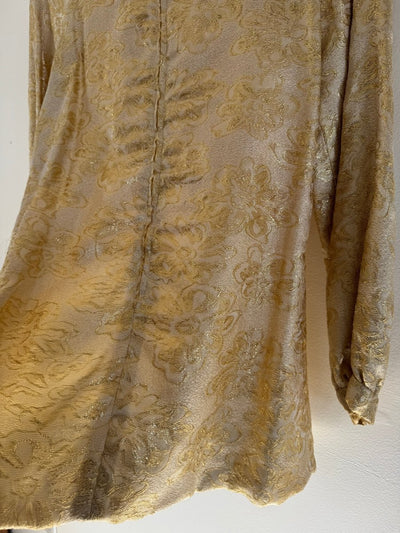 VTG 60s Gold Long Sleeve Tunic - Diamonds & Rust