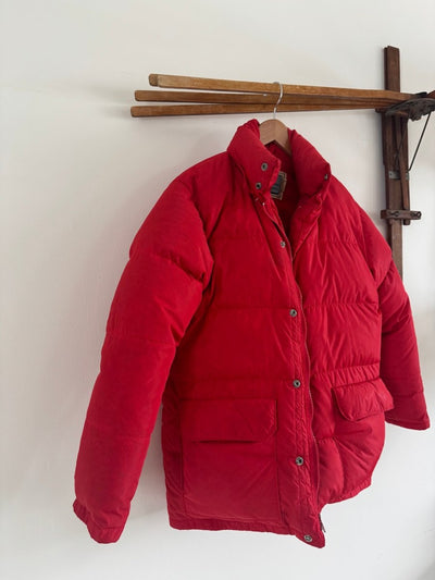 VTG 70s EMS Down Coat - Diamonds & Rust