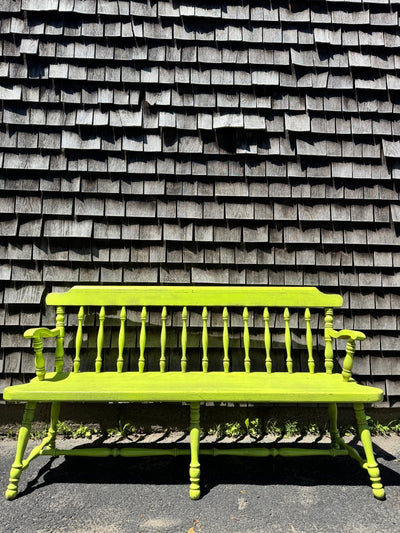 VTG Acidic Chartreuse Bench - Diamonds & Rust