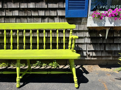 VTG Acidic Chartreuse Bench - Diamonds & Rust
