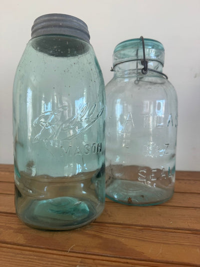 VTG ATLAS EZ Seal Mason Jar - Diamonds & Rust