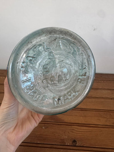 VTG ATLAS EZ Seal Mason Jar - Diamonds & Rust