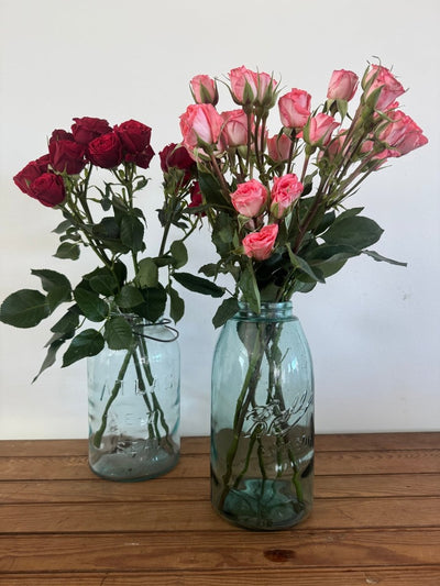 VTG BALL Mason Jar - Blue - Diamonds & Rust