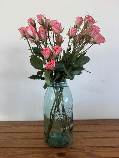VTG BALL Mason Jar - Blue - Diamonds & Rust