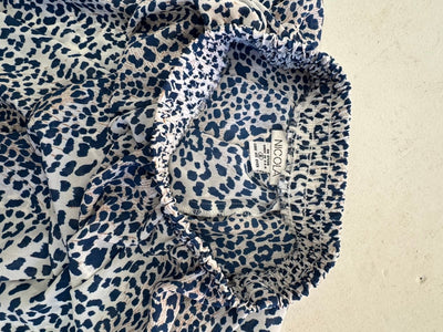 VTG Blue Leopard Skirt - Diamonds & Rust