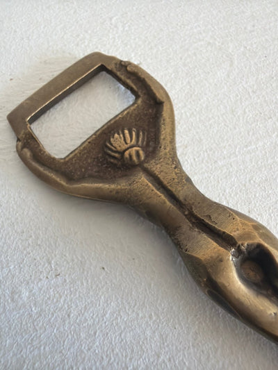 VTG Brass Nude Bottle Opener - Diamonds & Rust