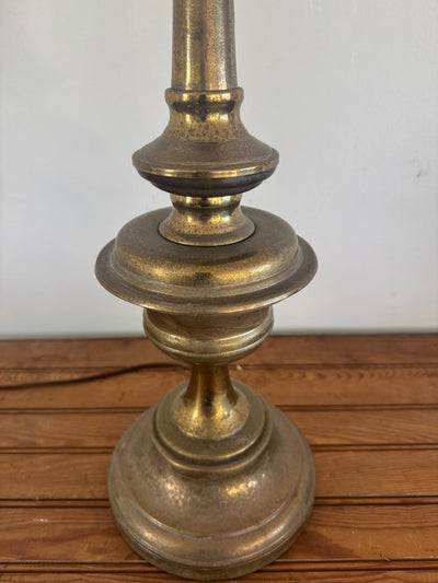 VTG Brass Table Lamp - Diamonds & Rust