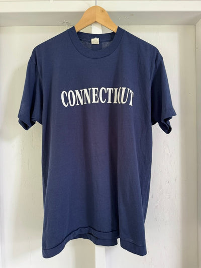 VTG CONNECTICUT Tee Shirt - Navy - Diamonds & Rust