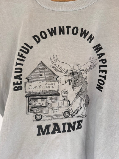 VTG Downtown Mapleton MAINE Tee Shirt - Diamonds & Rust