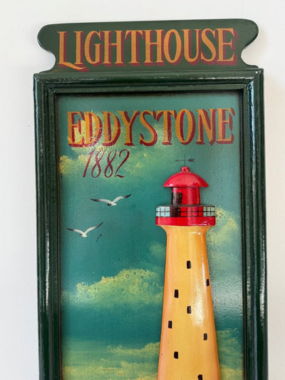 VTG Eddystone Lighthouse Sign - Diamonds & Rust