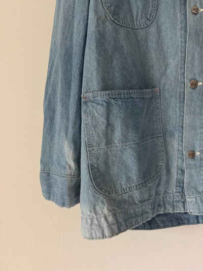 VTG Field Master Denim Chore Coat - Light - Diamonds & Rust