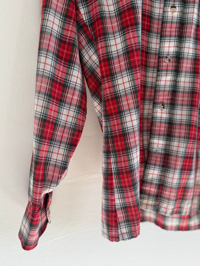 VTG Filene's Plaid Shirt - Diamonds & Rust