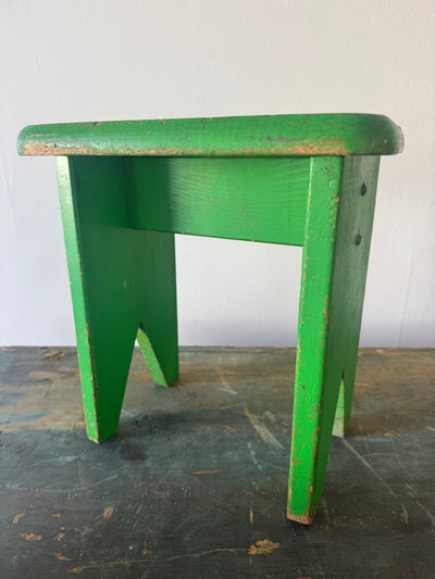 VTG Green Stool - Display - Diamonds & Rust