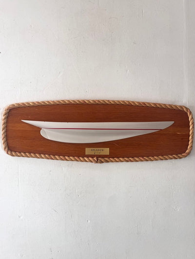 VTG Half Hull “Atlantic" Plaque - Diamonds & Rust