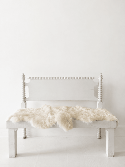 VTG Jenny Lind Style Wood Bench - Diamonds & Rust