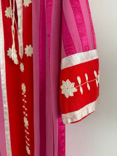 VTG Pink + Orange Caftan 60s - Diamonds & Rust