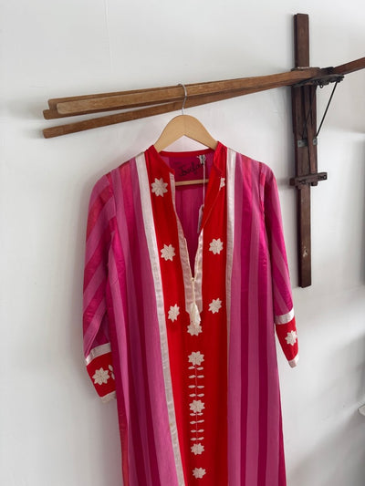 VTG Pink + Orange Caftan 60s - Diamonds & Rust