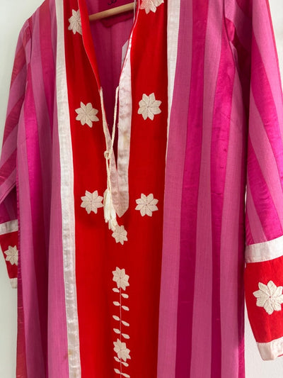 VTG Pink + Orange Caftan 60s - Diamonds & Rust