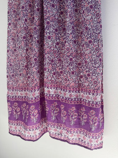 VTG Purple Block Print Jumpsuit - Made in India - Diamonds & Rust