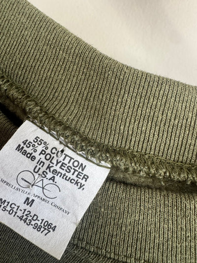 VTG Quilt Patch Army Green - Diamonds & Rust