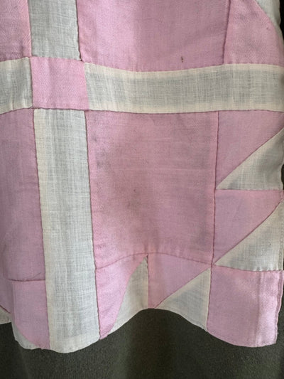 VTG Quilt Patch Army Green Raglan - Diamonds & Rust