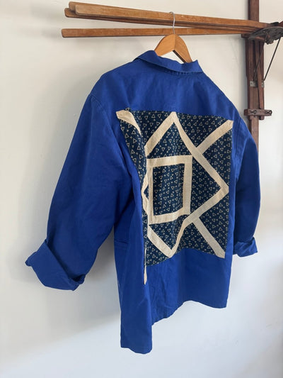 VTG Quilt Patch + Chore Coat - Diamonds & Rust
