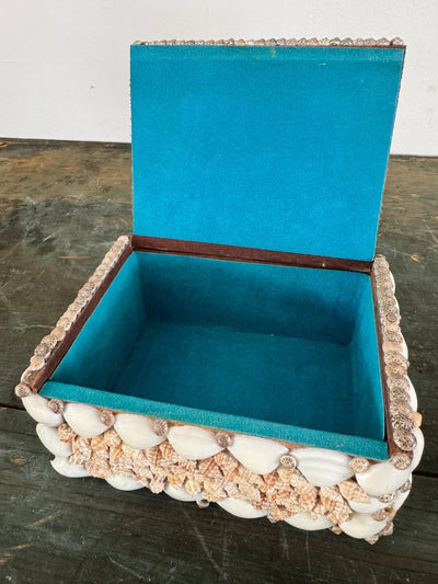 VTG Shell Encrusted Box - Diamonds & Rust