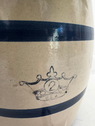VTG Stoneware Drink Dispenser - Diamonds & Rust