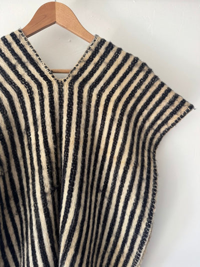 VTG Striped Shawl - Diamonds & Rust