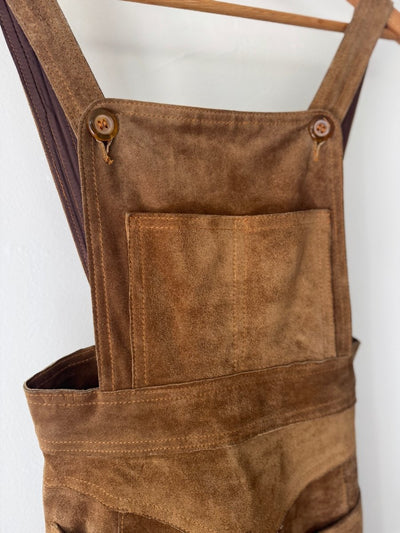 VTG Suede Overall Skirt - Diamonds & Rust