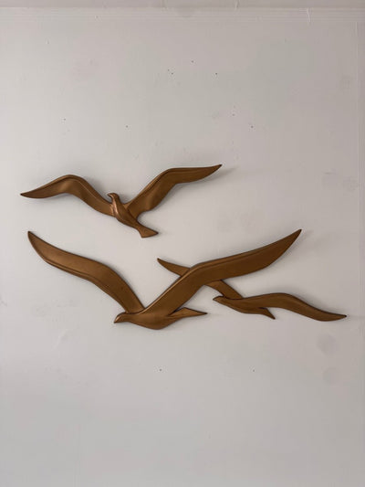 VTG Syroco Set of Flying Gull Wall Sculptures, 1973 - Diamonds & Rust