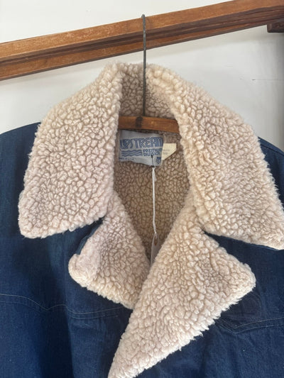 VTG UPSTREAM Sherpa Lined Denim Coat - Diamonds & Rust