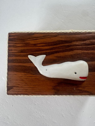 VTG Whale Wood Box - Diamonds & Rust