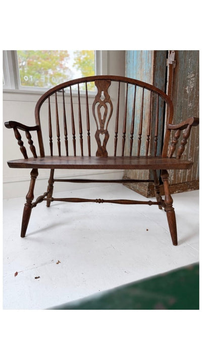 VTG Wood Bench - Diamonds & Rust